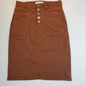 Bohme Brown Jean Skirt
